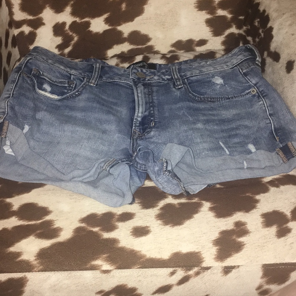 Express Shortie Relaxed Low Rise Shorts